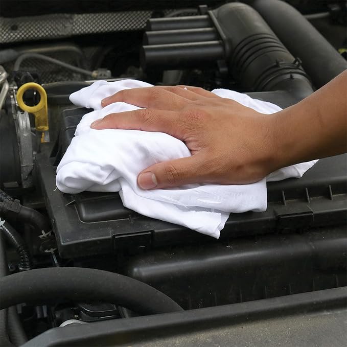 Premium White T-Shirt Cleaning Rags – White Cotton Rag - Image 5