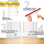 Door Draft Stopper, Door Sweep for Bottom of Door, Weather Stripping Door Seal - Image 6