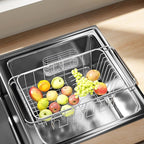 Small Dish Drying Rack in Sink, Extendable Stainless Steel Dish Drainers - Image 8