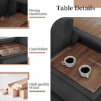JAMFLY 108" Modular Sectional Sofa - Image 5