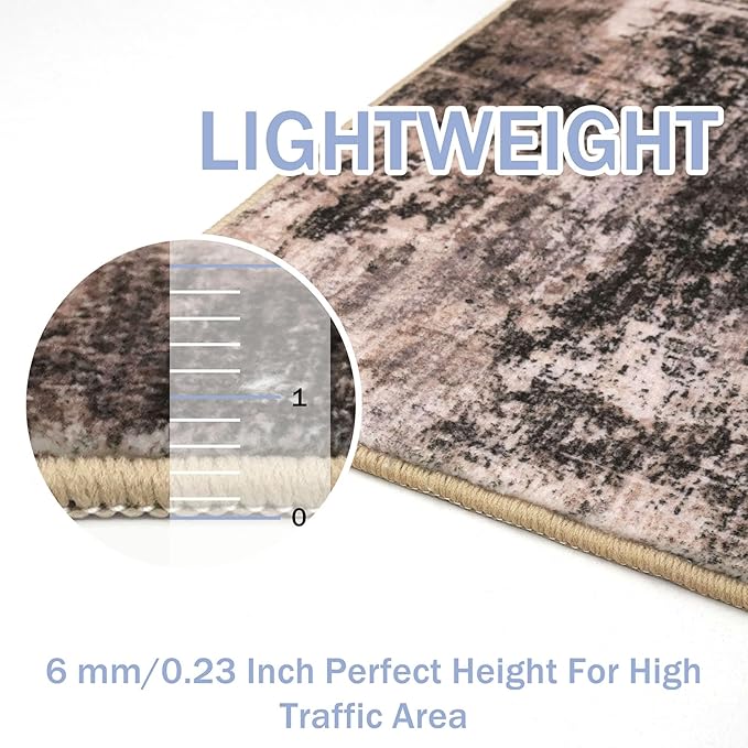 IOHOUZE Abstract Runner Rug 2x6 Ft Washable Runners - Image 4