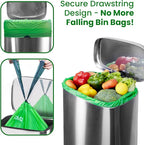 13 Gallon Compostable Trash Bags Liners Drawstring, Heavy Duty Extra Thick 1 Mil - Image 3