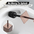 BGL Toilet Brush and Holder Set Rose Gold Wall Mounted - Image 6