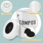 EPICA Countertop Compost Bin Kitchen | 1.3 Gallon | Odorless Composting Bin - Image 4