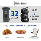 32 Gallon Trash Can Lid Outdoor Trash Can - Image 2