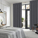 DWCN Bedroom Blackout Curtains 70 x 84 Inches Length 2 Panels Set, Solid - Image 2