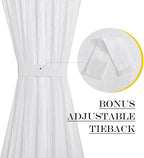 NICETOWN Classroom Window Cover Sheer Lockdown Shade, Front Door Curtains - Image 3