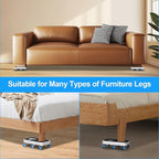 Furniture Dolly with Dual Groove Design: Furniture Sliders with 6 Wheels - Image 3