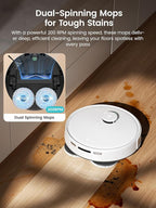 Lefant LiDAR Robot Vacuum and Mop, All-in-One Dock, 56-Day Self-Emptying - Image 4