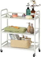 HDANI 3 Tier Metal Rolling Heavy Cart Supports 40 Lbs Per Tier, Rolling Cart by HDANI