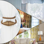 6 Pack Magnetic Curtain Tiebacks Rope Modern Handmade Curtain Tie Backs - Image 6