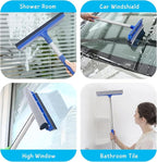 Window Squeegee for Home, 2-in-1 Glass Scrubber for Car Windshield Cleaning - Image 7