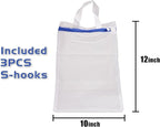 3 Pack Hanging Mesh Laundry Bags - Image 3
