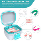 ARGOMAX Leak Proof Denture Bath Cup, Portable Soaking Denture Box, Denture Bath - Image 4