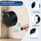 Retractable Double Clothesline – 49 ft x 2 Heavy Duty Clothes Line - Image 4