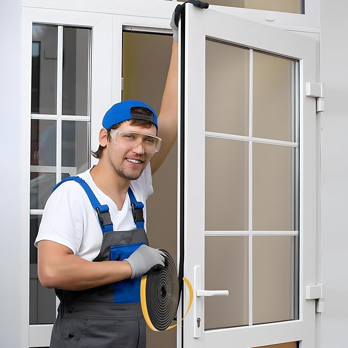 Weather Stripping Seal for Door Window, 10Feet High Density Foam Tape, - Image 6