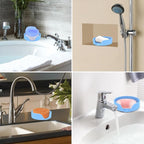 Self Draining Soap Dish, Silicone Suction Cup Soap Holder Tray Savers Container - Image 6