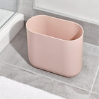 iDesign Cade Oval Slim Trash, Compact Waste Basket Garbage Can - Image 3