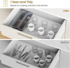 2 Pack Silicone Silverware Drawer Organizer, DIY Free Combination Kitchen - Image 7