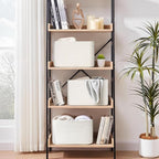 3-Pack Shelf Baskets for Organizing, Woven Storage Basket for Shelves, Cotton - Image 2
