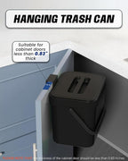 Countertop Compost Bin Kitchen, 1.8 Gallons Hanging Trash Can - Image 4
