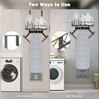 Ironing Board Hanger, Metal Over The Door or Wall Mounted Ironing Board Caddy - Image 9