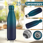 25oz Cola-Bottle Shaped Stainless Steel Leak-proof Water Bottle, Double Wall - Image 2