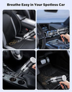 Car Vacuum Portable Cordless, 16000Pa Handheld Vacuum Mini Vacuum Cleaner High - Image 5