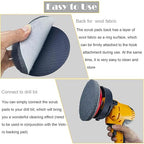 10 Pack 5 Inch 800 Grits Multipurpose Scrubber Scouring Pads Hoop and Loop - Image 3