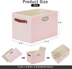Large 3-Pack Foldable Fabric Storage Bins - Image 2