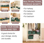 OIAHOMY 4 Pack Storage Baskets for Organizing, Cube Storage Bins for Shelves - Image 6