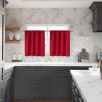 BGment Red Short Blackout Curtains 36 Inches Length - Image 4