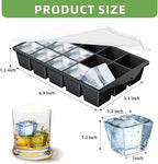 Silicone Ice Cube Tray, 2 Pack Easy-Release Stackable Ice Trays - Image 4