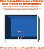 ROOMTEC Pull Out Cabinet Organizer, Cabinet Pull Out Shelves 20" W x 21" D - Image 4