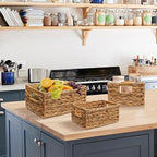 3 Pack Natural Water Hyacinth storage basket - Image 3