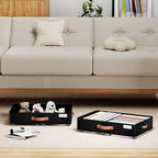 Underbed Storage With Wheels, low profile 5.5 inches Height Storage Bins - Image 2