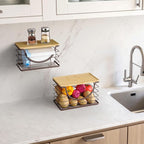 Extra Large Trash Bag Holder Under Sink Stackable Kitchen Storage 2 Pack - Image 4