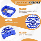 Commercial Dishwasher Tray Rack Polypropylene Full Size Flatware Rack - Image 3