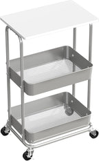 Simple Houseware 2-Tier Rolling Utility Cart by SimpleHouseware