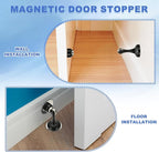 uxcell Magnetic Door Stopper, Stainless Steel Heavy Duty Door Holder, No - Image 6