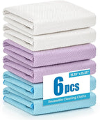 Nanoscale Microfiber Cloths 15.55”x 15.55”, Glass Window Mirror Stainless Steel by Tekswip