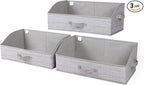 WUIKE Closet Organizers and Storage, Foldable Trapezoid Storage Bins by WUIKE