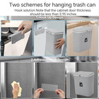 Compost Bin for Kitchen -2.4 Gallons/9L Trash Can for Under Sink, Hanging Small - Image 5