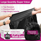 25-30 Gallon Trash Bags Black 120 Count - Image 4