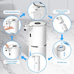 Automatic Foaming Soap Dispenser, 6 Level Adjustable Foam, Wall Mount Soap - Image 2