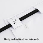 RYB HOME Small Window Curtains Blackout, Privacy Thermal Insulating Drapes - Image 5