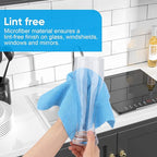 Microfiber Cleaning Cloth, 50 Sheets Shop Towels Commercial Grade Washcloths - Image 5