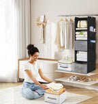 5-Layer Suspended Fabric Shelf Organizer, Equipped - Image 5