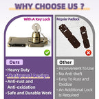 Alise Keyed Hasp Lock, 4 Inch Safety Packlock Clasp Hasp Lock Latch - Image 10