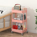 Sywhitta 3-Tier Plastic Rolling Utility Cart - Image 3